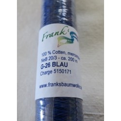 Coton Frank's 20/3 G26 Bleu